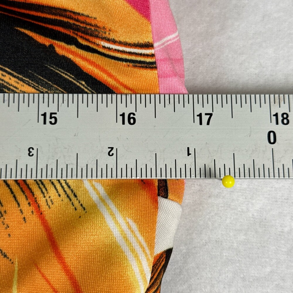 Vintage Y2K KARIN STEVENS Maxi Dress Empire Waist Floral Tropical Resort Size 10 - Picture 7 of 11